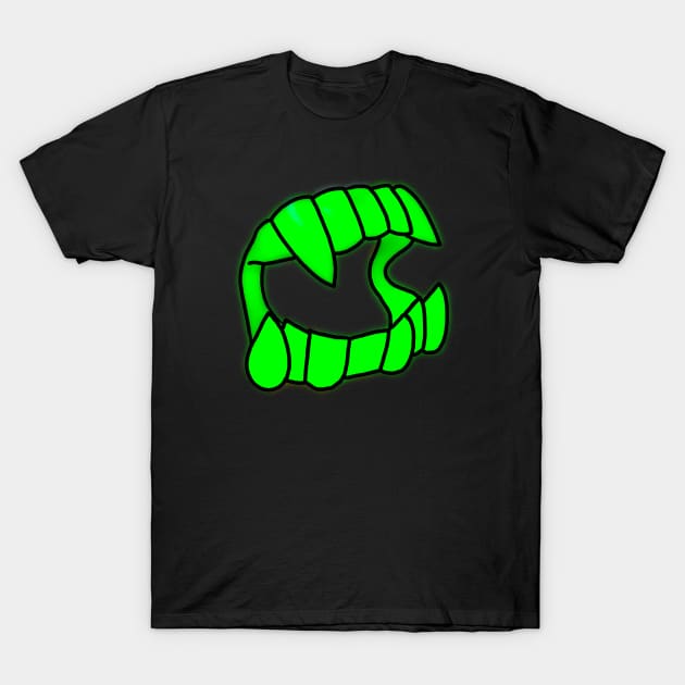 Plastic Fangs T-Shirt by The Happy Ghost